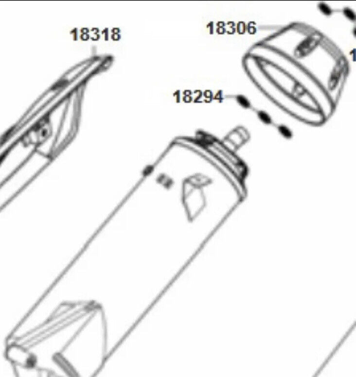 TAIL CAP, MUFFLER COVER . kymco Agility 125 RS 18306